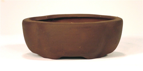 4 Inch Unglazed Lotus Bonsai Pot 